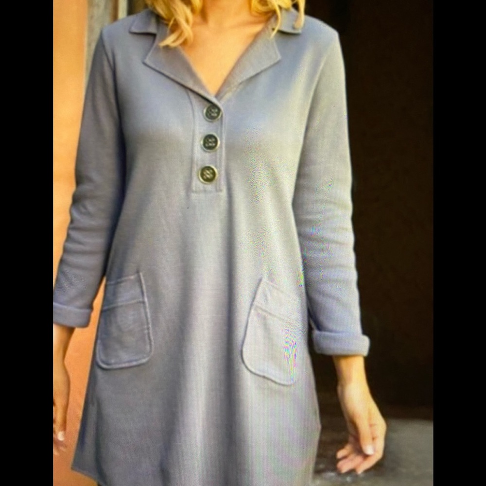 Soft Surroundings Tunic. Gray Medium - image 1